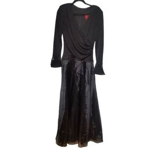 JS Collection Cross over Long Gown